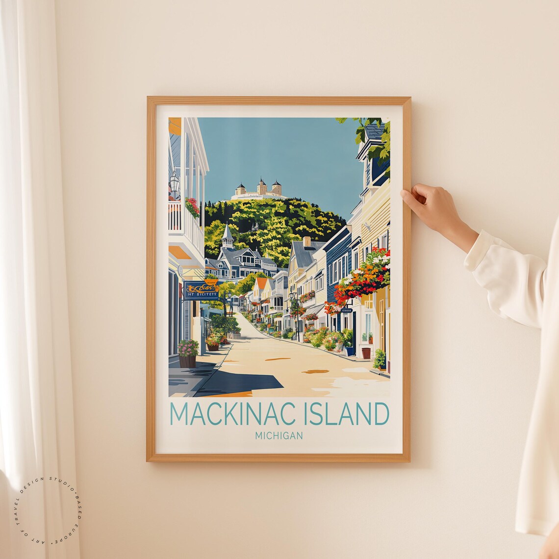 Mackinac Island Travel Poster, Michigan Travel Poster - Image 2