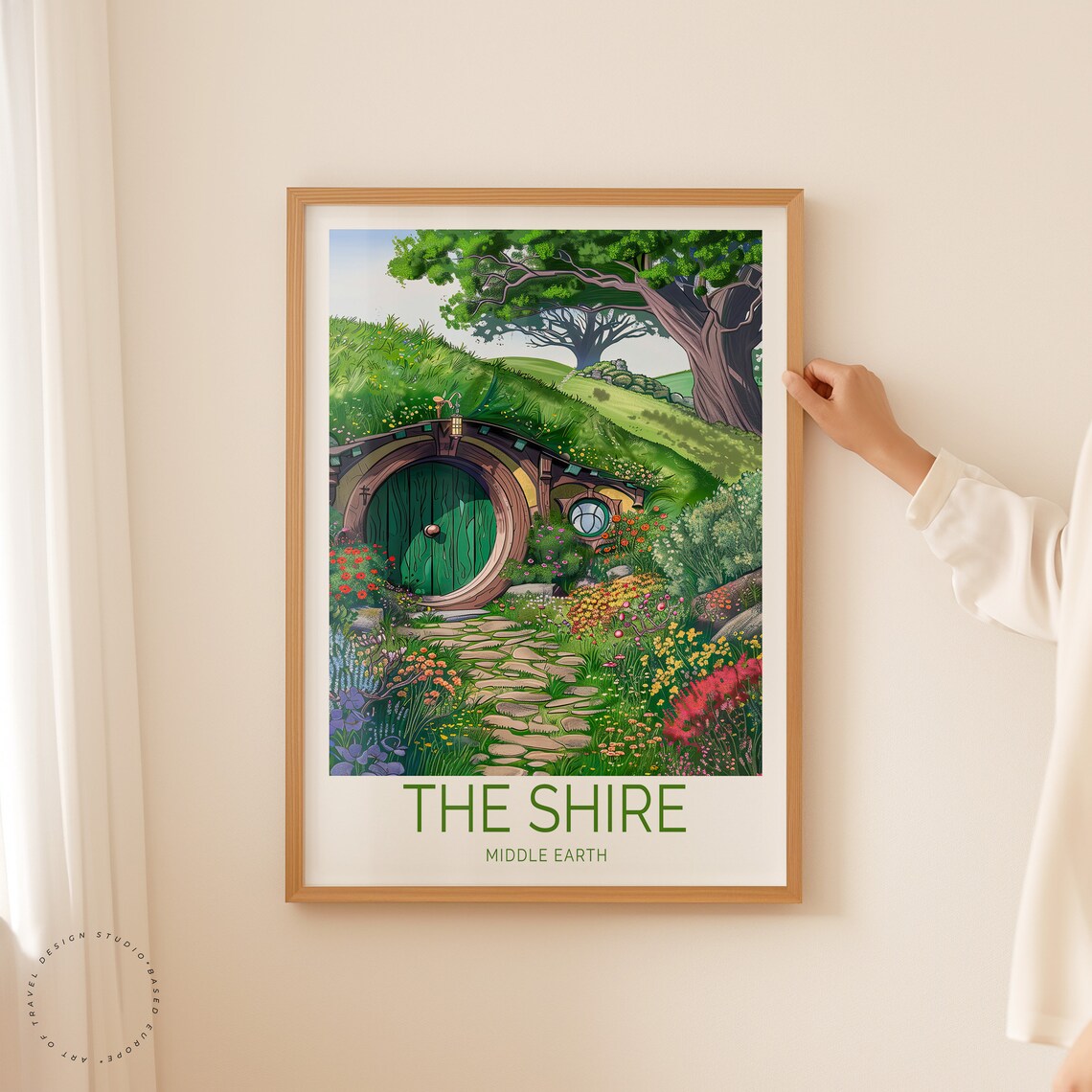 The Shire Travel Poster, Middle Earth Decor - Image 2