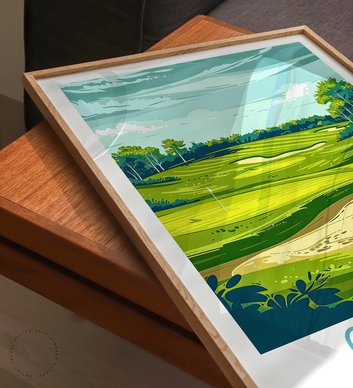 Oakmont Pennsylvania Golf Course Green Fairway Bunkers Sport Wall Art - Image 3