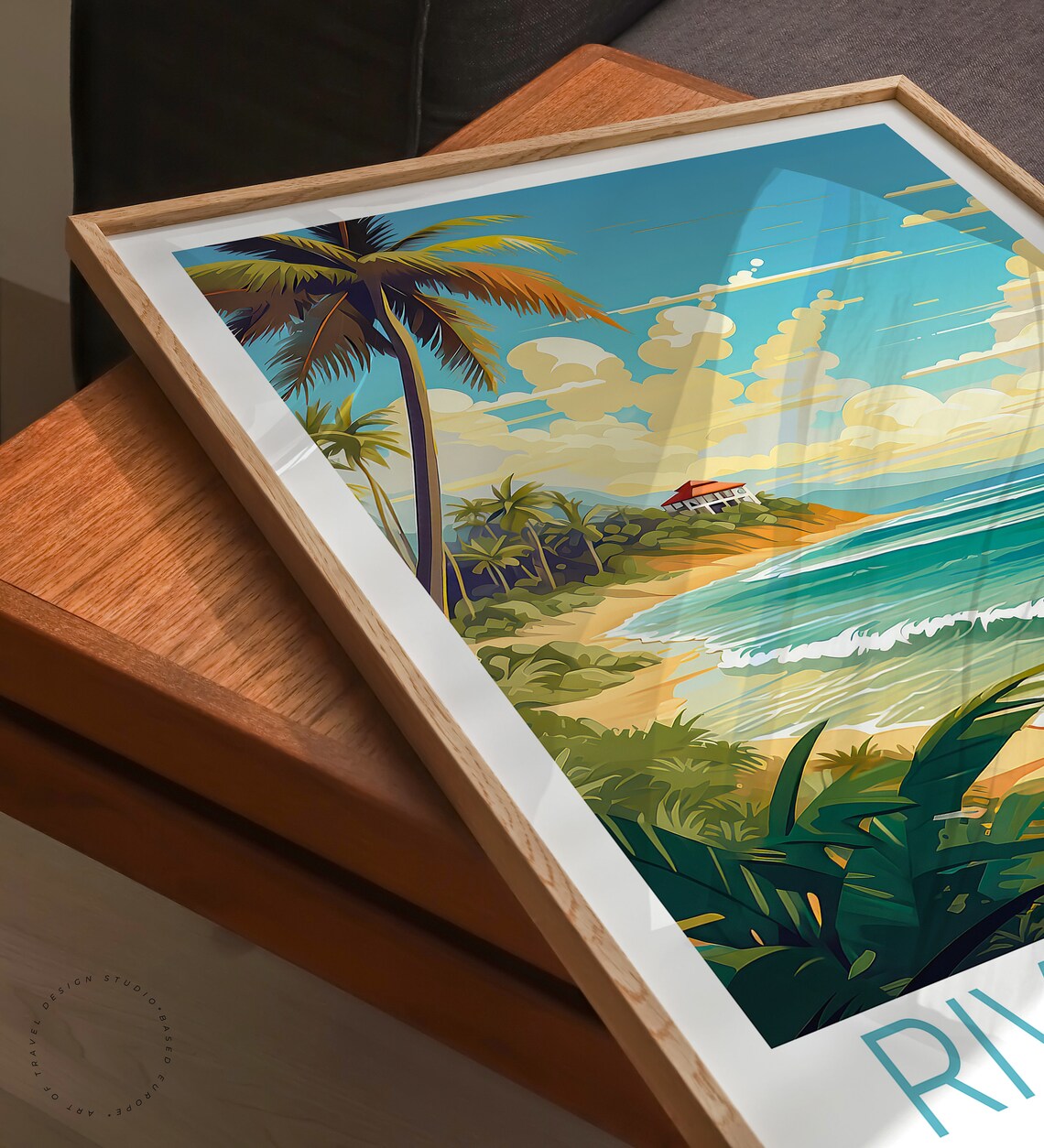 Riviera Maya Travel Poster, Mexico Wall Art Print - Image 3