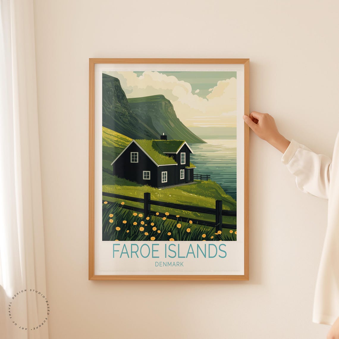 Faroe Islands Denmark Travel Poster, Europe Travel - Image 5