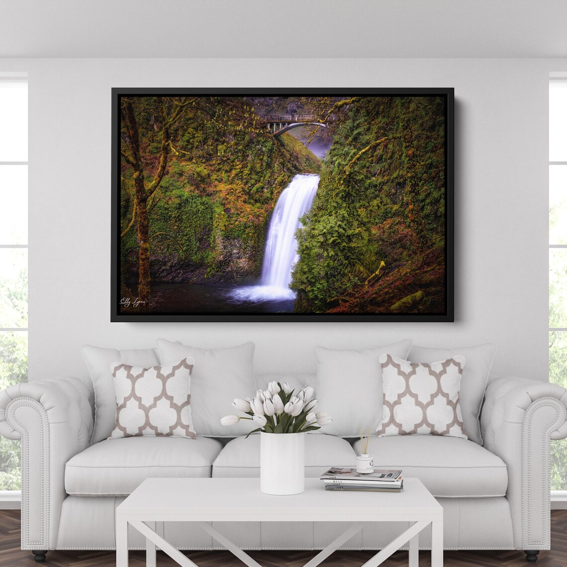 Waterfall Print, PNW Nature Landscape