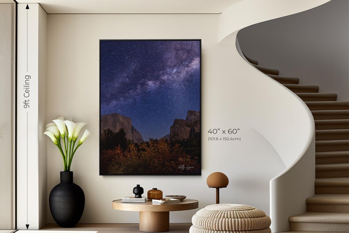 Yosemite Valley National Park, Modern Nature Art Poster - Image 2