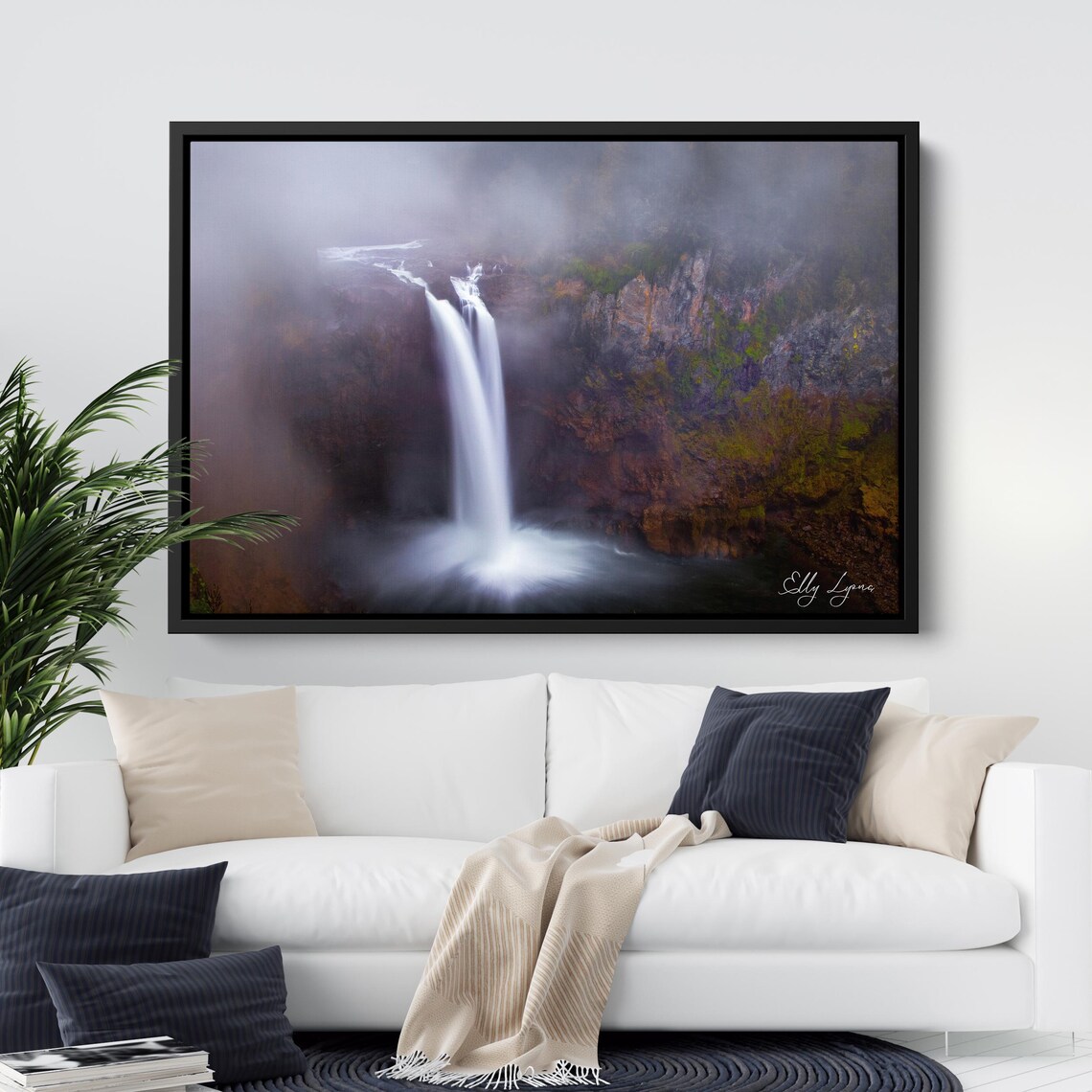 Snoqualmie Falls Sunrise Seattle Washington, Travel Poster
