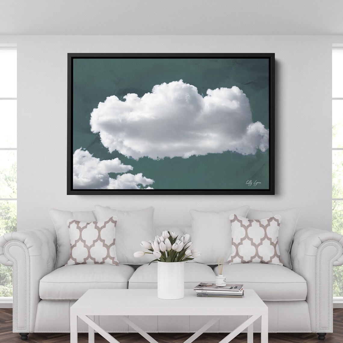 Cloud Wall Art, Minimalist Abstract Wall Decor
