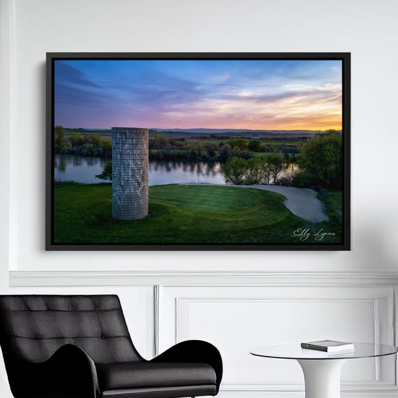Golf Sunset Wall Art, Unique Gifts For Men