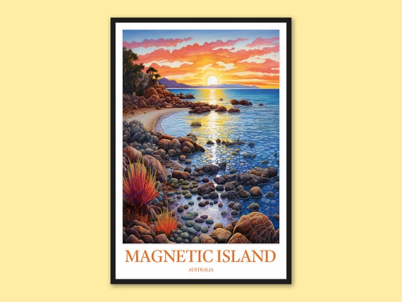 Magnetic Island Travel Poster Australian Wall Art