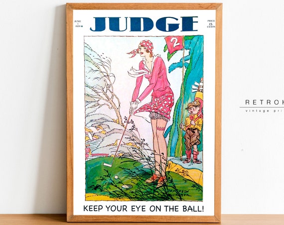 Funny Golf Wall Art Golf Gifts Vintage Golf Prints Retro Sports Poster Vp61