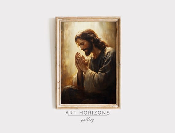 Jesus Religious Oil Painting Savior Home Decor Wall Art Christ Decor God Poster Bible Verse Christian Faith Gift Art A329