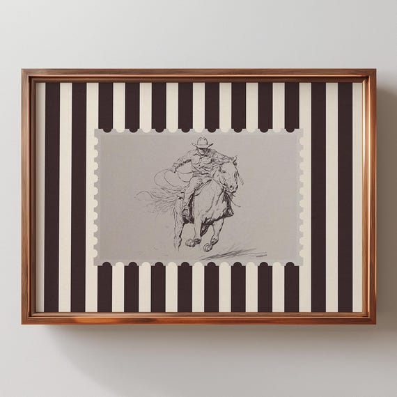 Rodeo Western Bedroom Poster Print