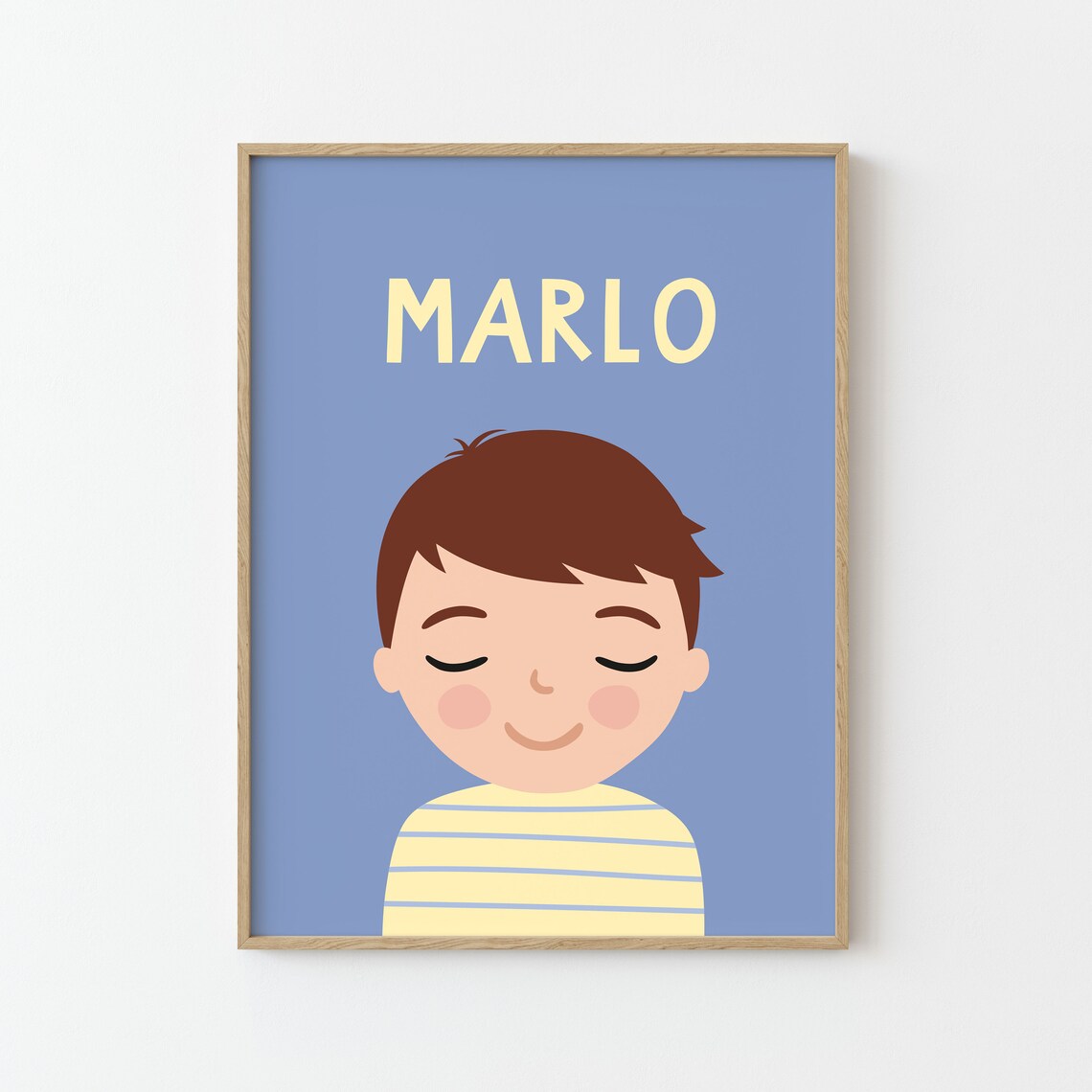 Boy Portrait For Kids Wall Art Print