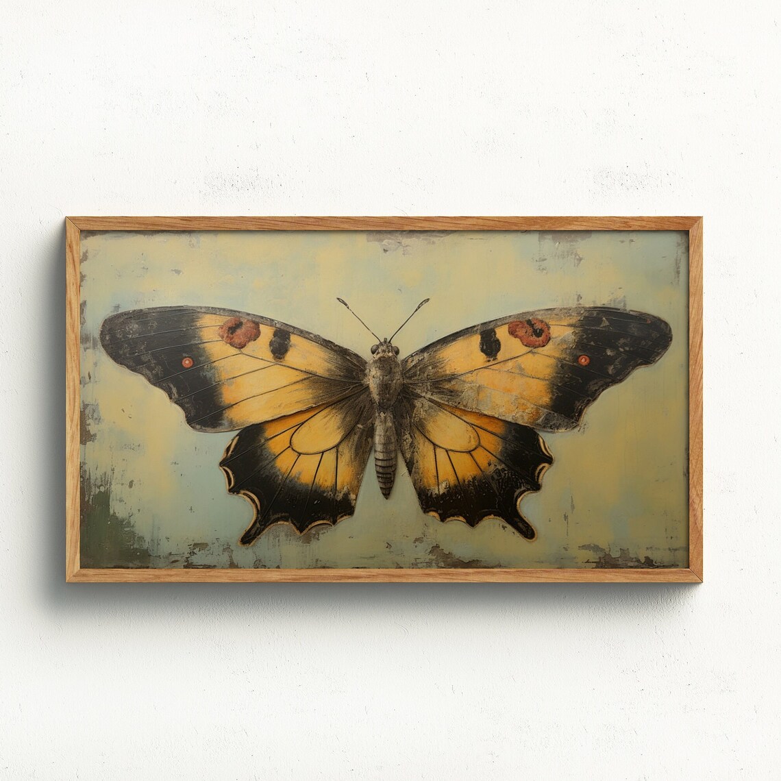 Butterfly Spring Vintage Wall Art Print, Cottage Core