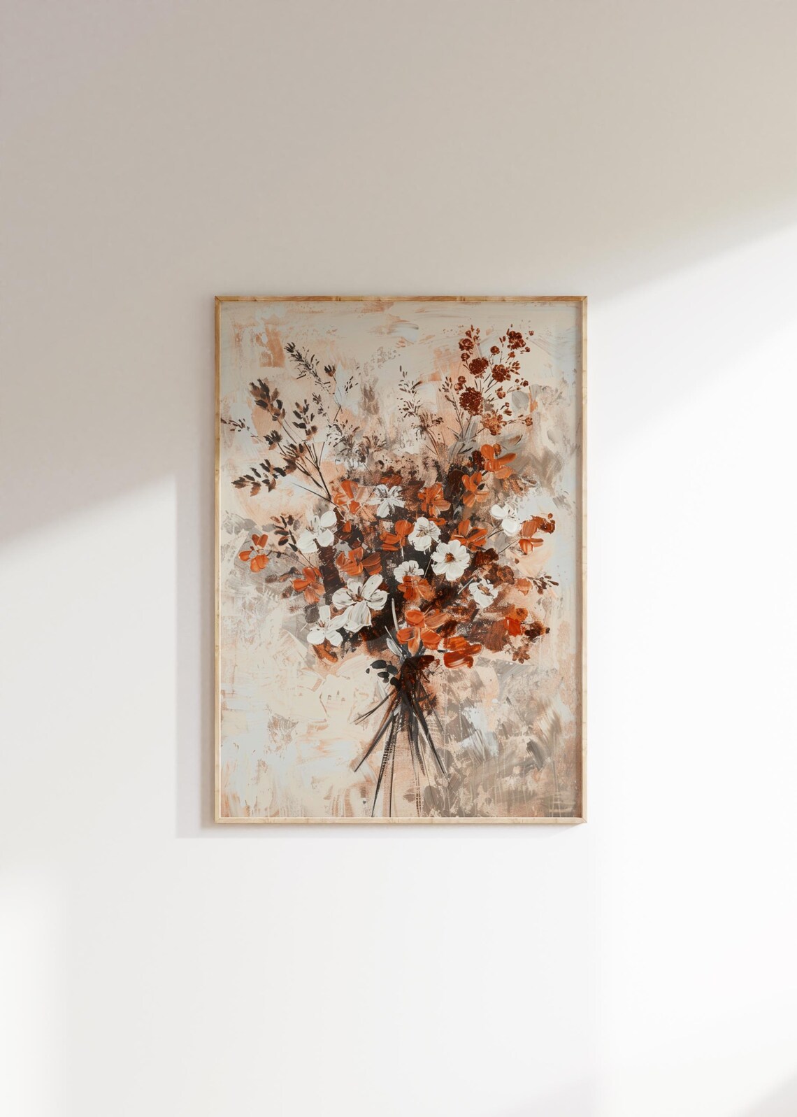 Autumn Flowers, Vintage Farmhouse Botanical Print - Image 2