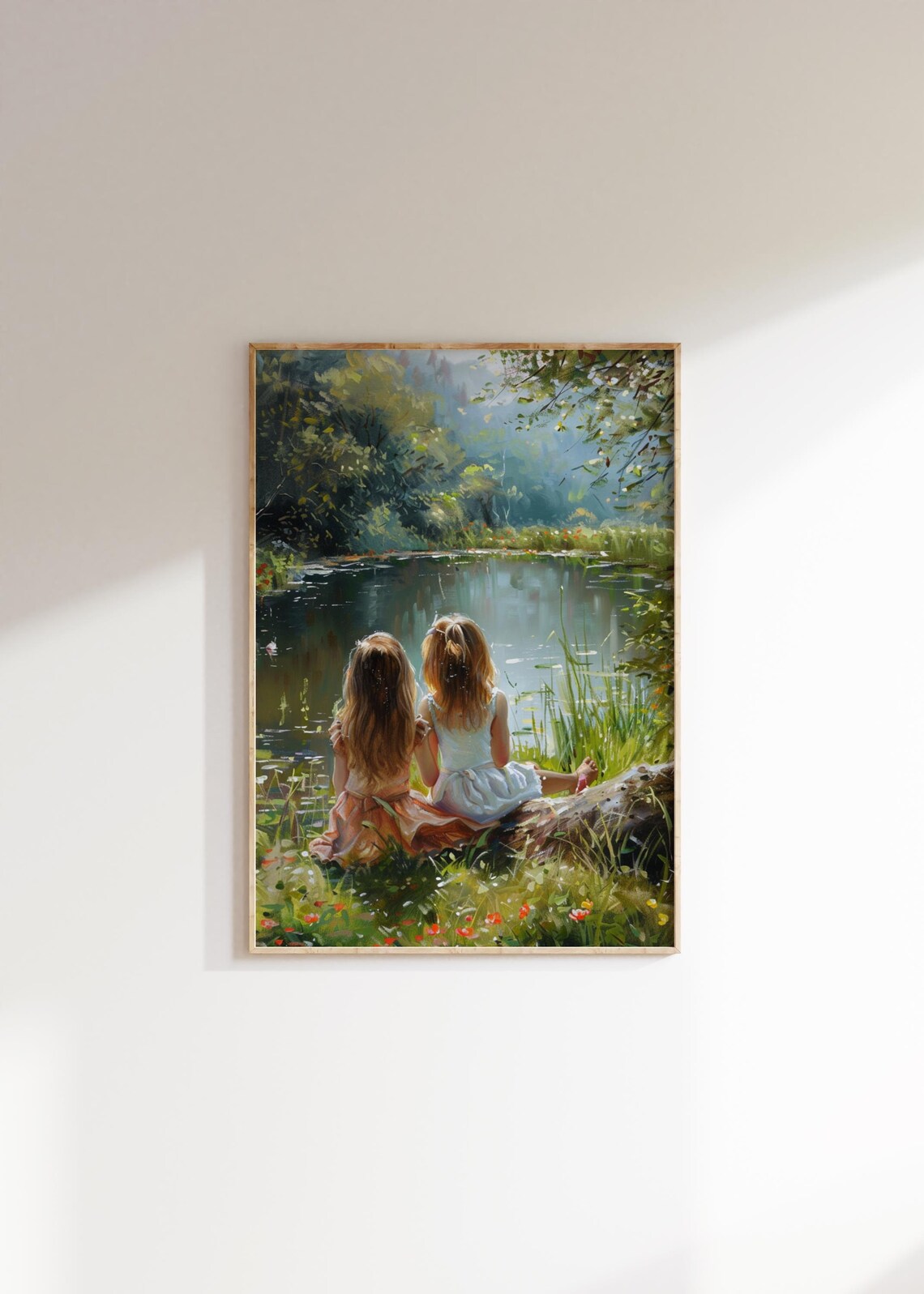 Vintage Sisters Nursery Art Print, Cottagecore - Image 2