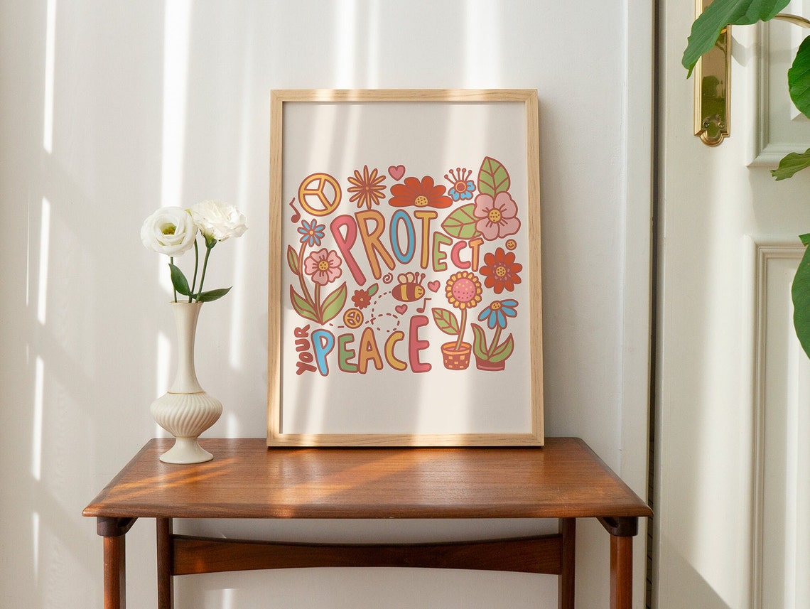 Protect Your Peace Typography Art Print - Image 2