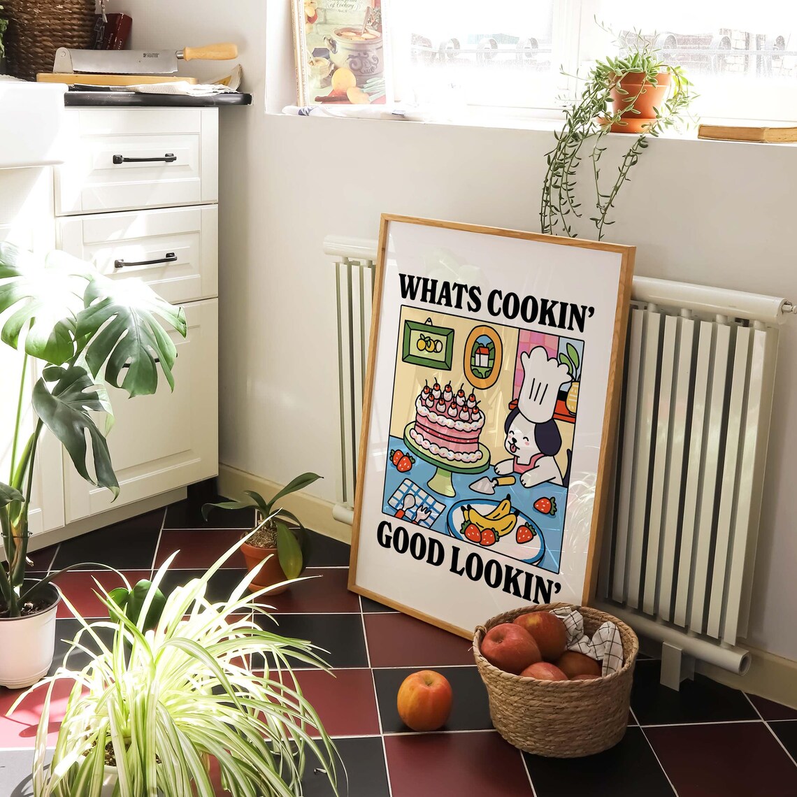 Whats Cookin Good Lookin Dog Kitchen Decor Art Print - Image 2