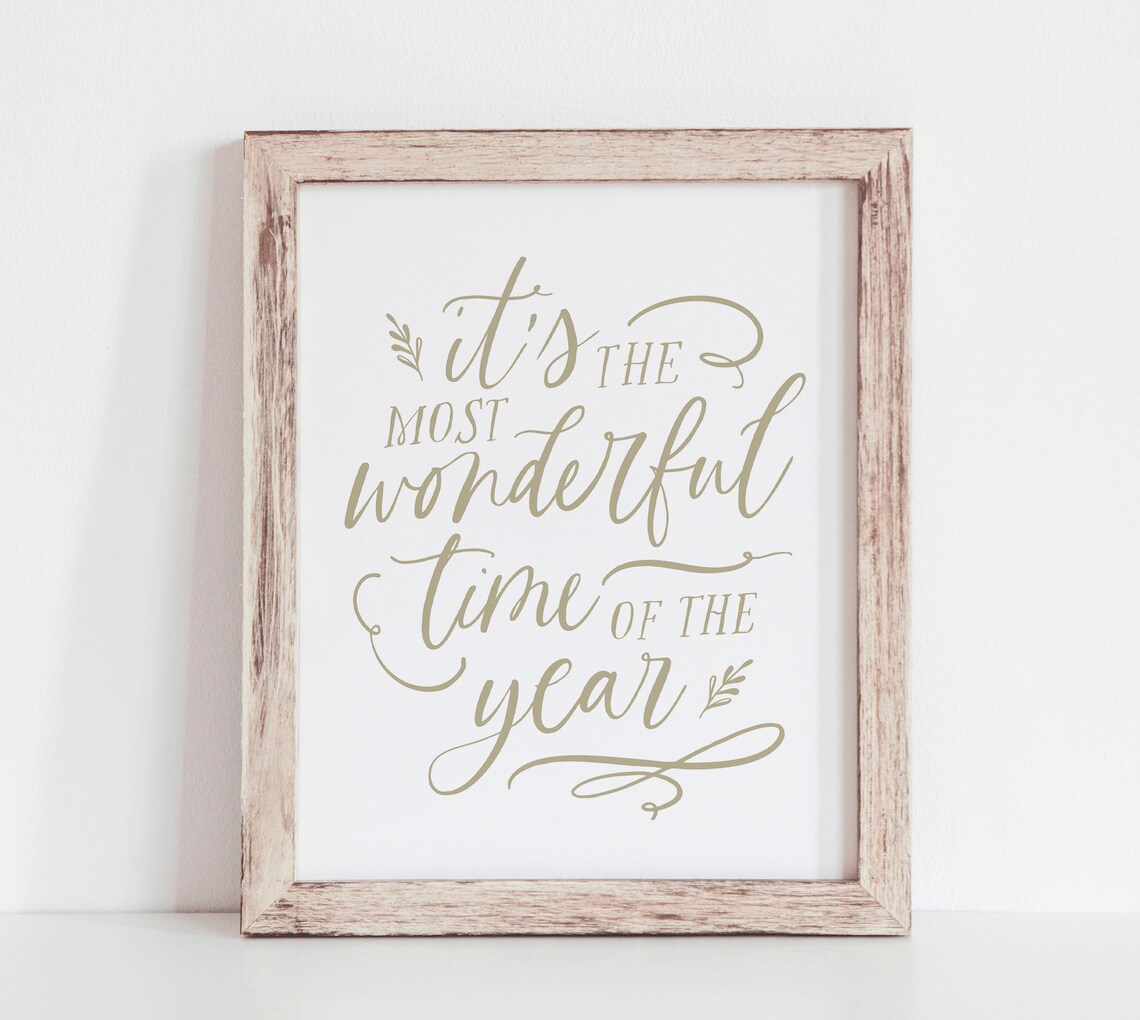Its The Most Wonderful Time Of The Year Christmas Art Print