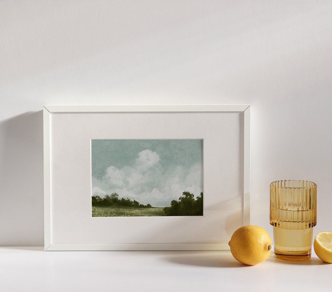 Soft Spring Landscape, Vintage-Inspired Art Print - Image 2