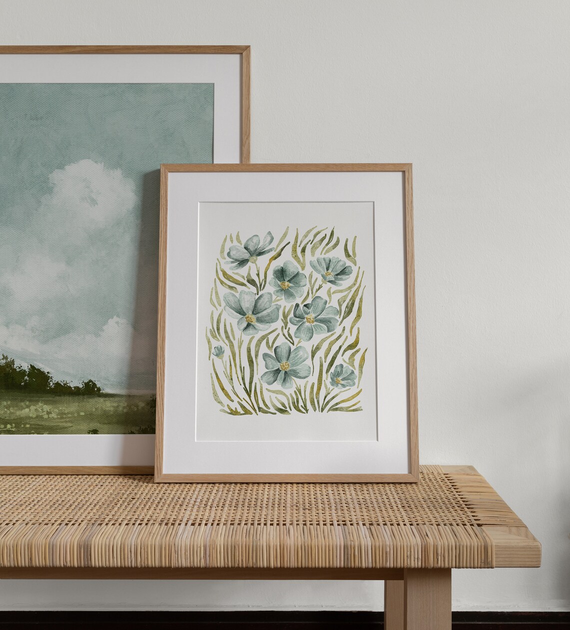 Wildflower Painting Vintage Style Art Print - Image 2
