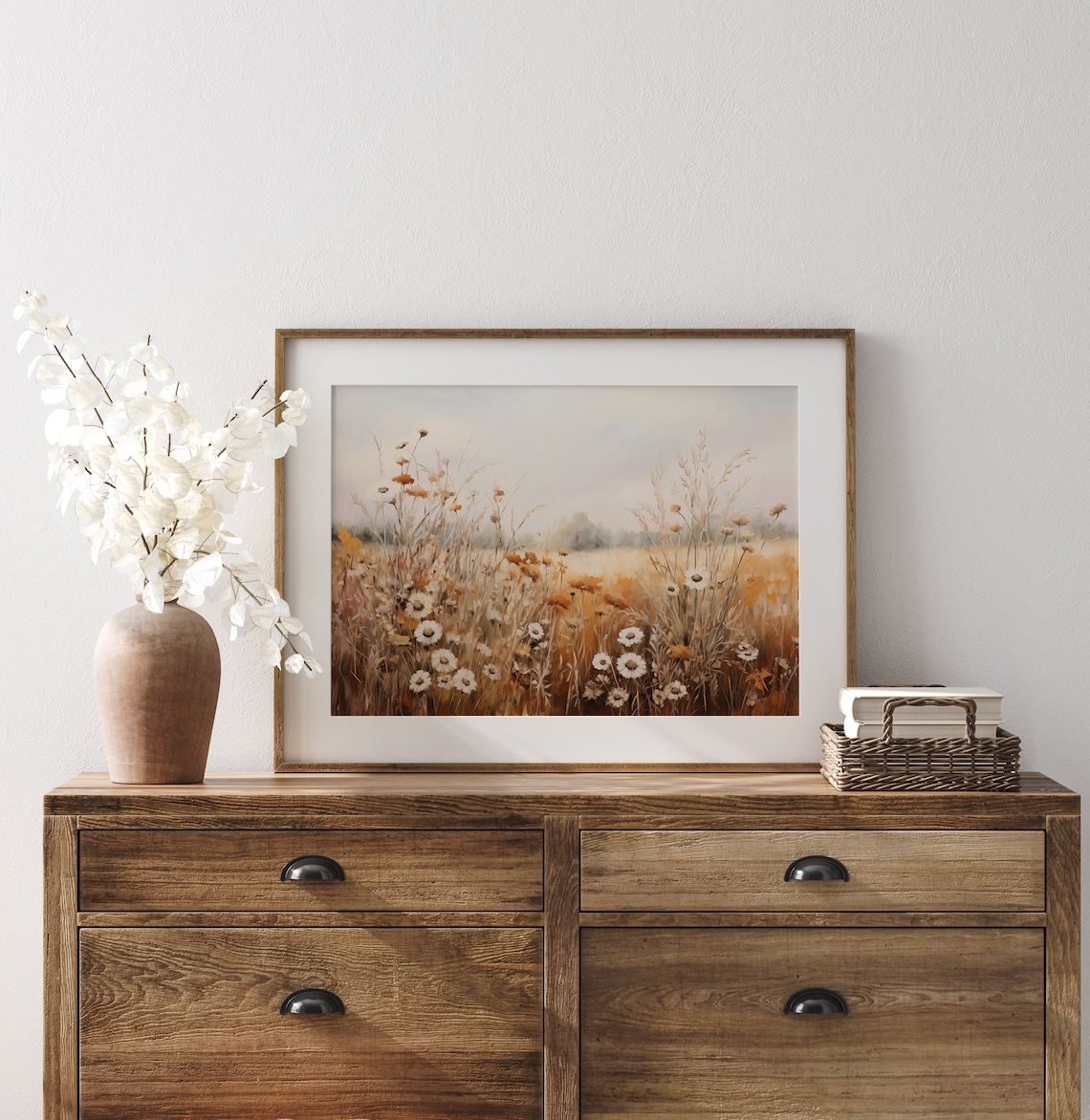 Fall Wildflower Field, Vintage Autumn Art Print - Image 4