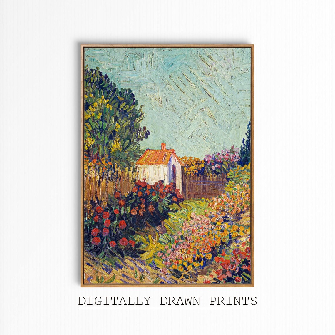 Vintage Kitchen Wild Flowers Field Art Print