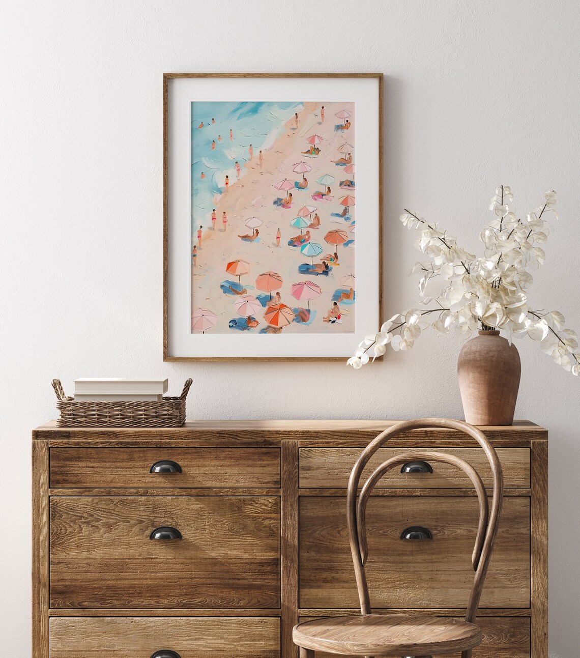Summer Coastal Landscape Abstract Beach Art Print - Image 4