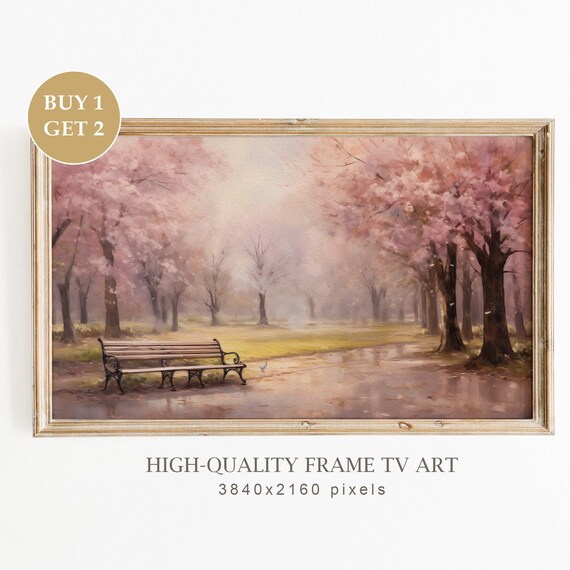 Spring City Landscape Oil Painting Art Print