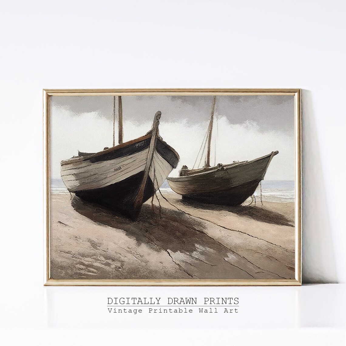 Vintage Coastal Beach House Decor Art Print