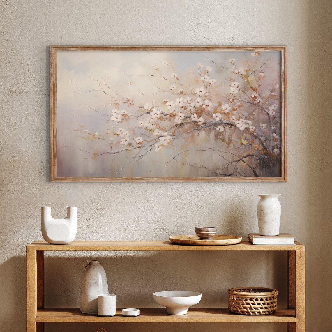 Spring Wild Flowers Field Vintage Art Print - Image 3