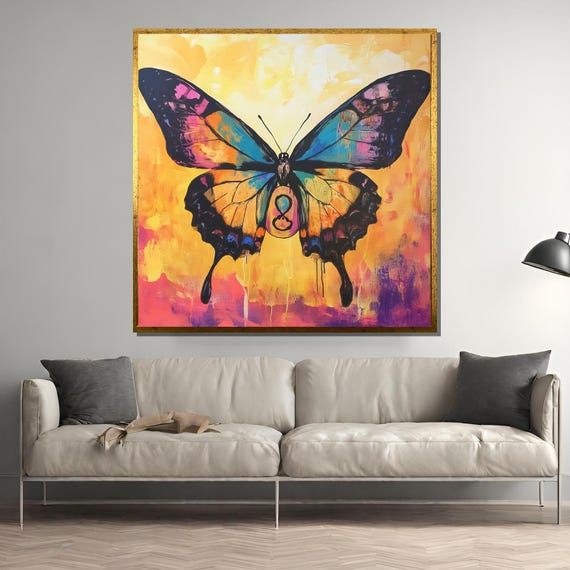 Butterfly Art Print, Symbol Of Transformation And Hope