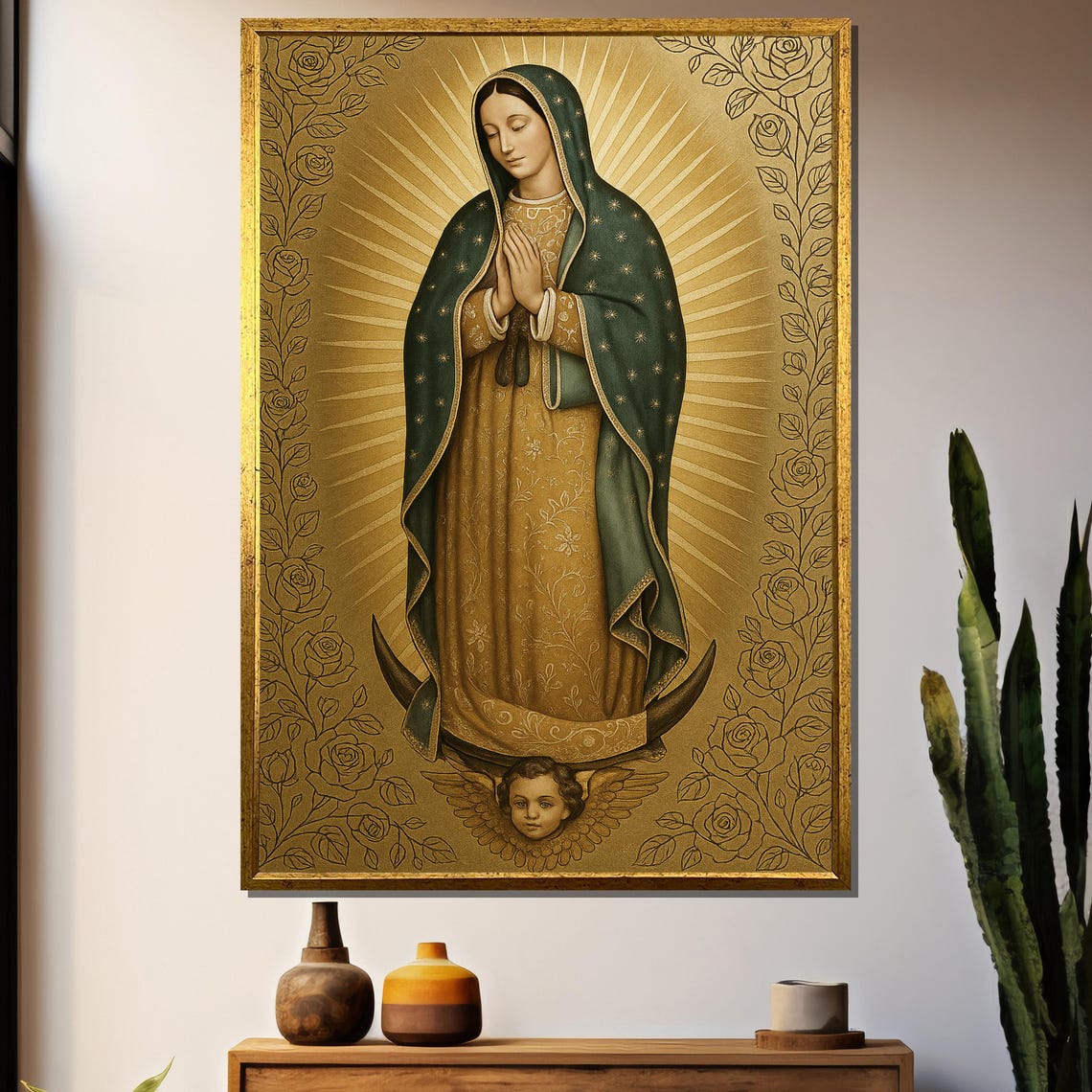 Our Lady Of Guadalupe Painting, Virgin Mary Gift