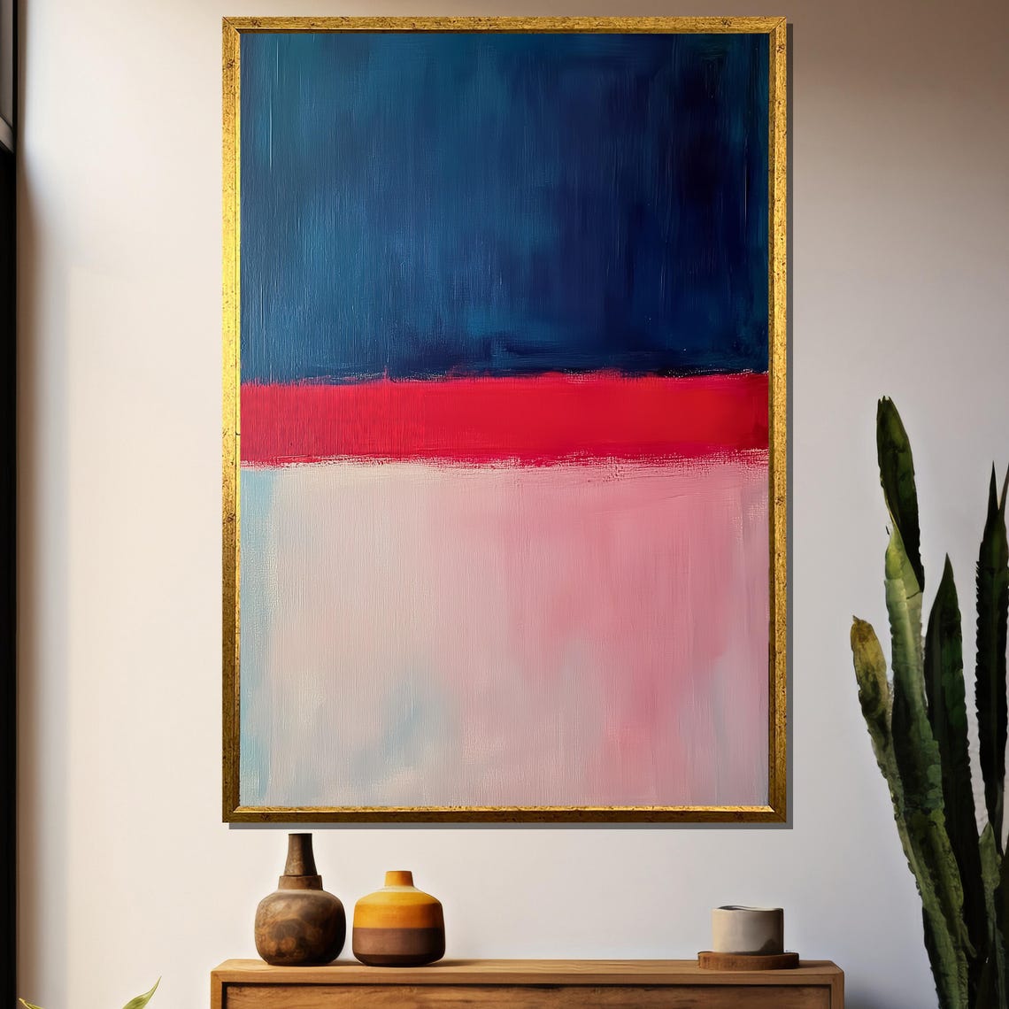 Mark Rothko Painting, Bold Abstract Color Field