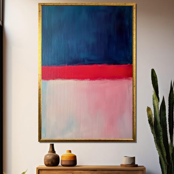 Mark Rothko Painting, Bold Abstract Color Field