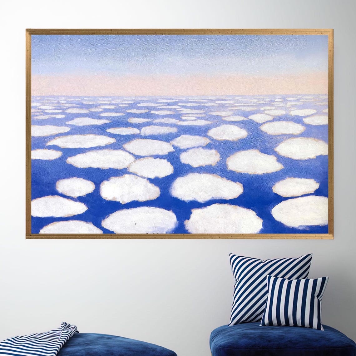 Cloud Wall Hangings Modern Canvas Decor Abstract Art Personalized Gifts Above The Clouds Contemporary