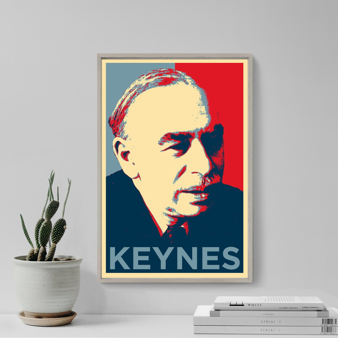 John Maynard Keynes Photo Poster, Economics Finance