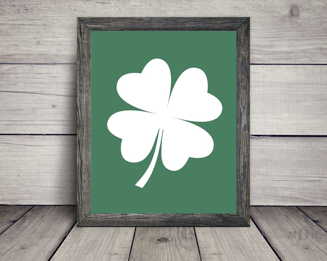 St. Patrick's Day Shamrock Farmhouse Art Print - Image 2