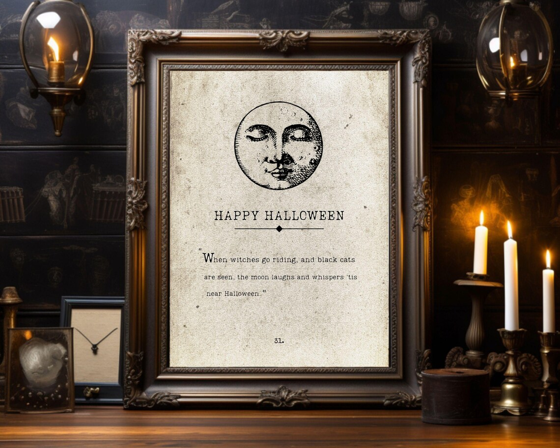 Happy Halloween When Witches Go Riding Poster