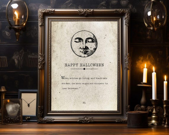 Happy Halloween When Witches Go Riding Poster