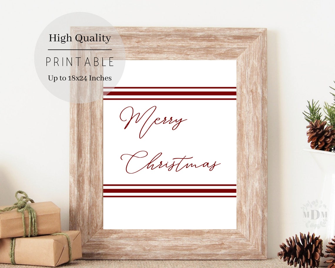 Christmas Christmas Decor Merry Christmas Sign Holiday Sign Christmas Poster Christmas Print Farmhouse Christmas Sign
