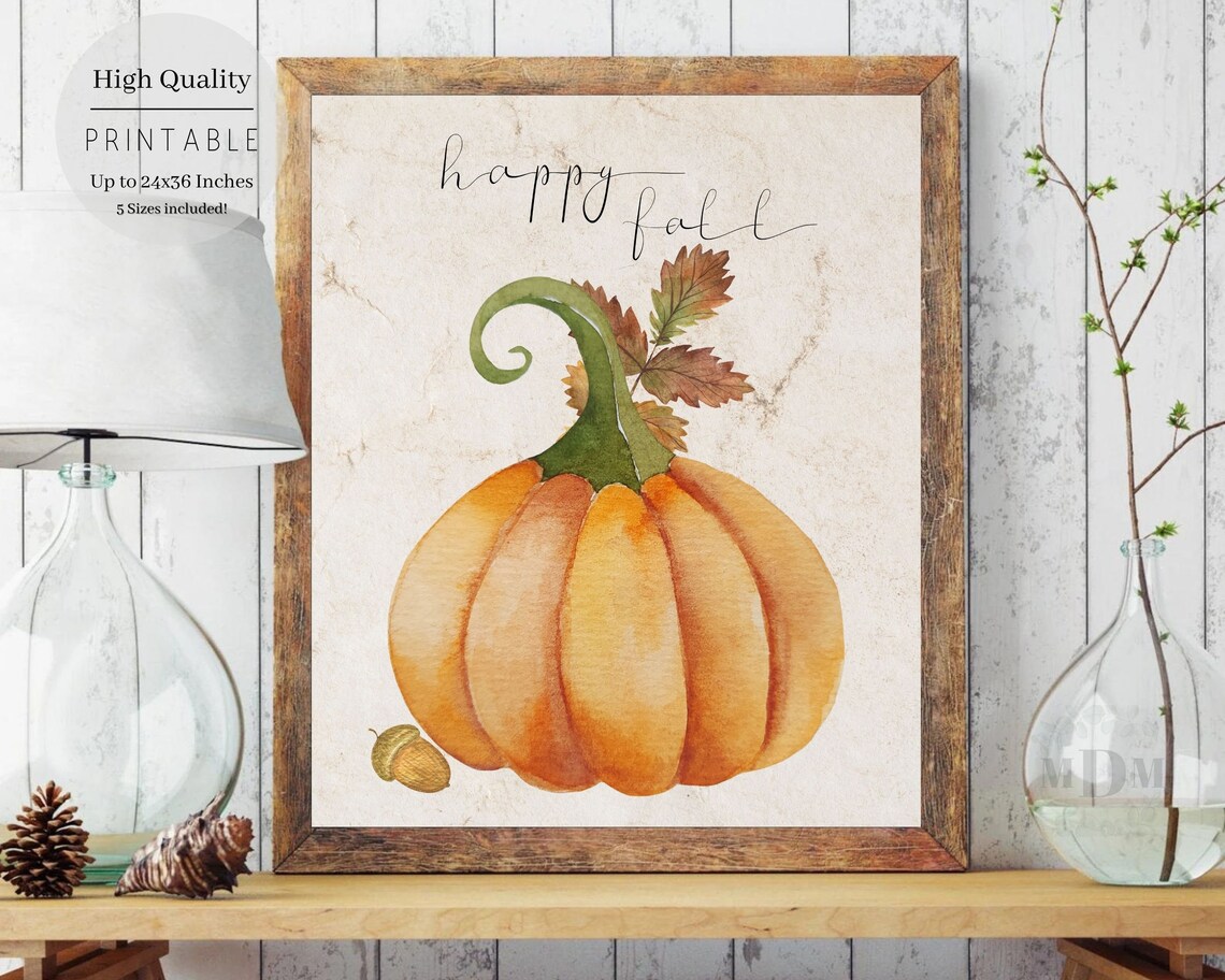 Happy Fall Quote, Modern Farmhouse Decor