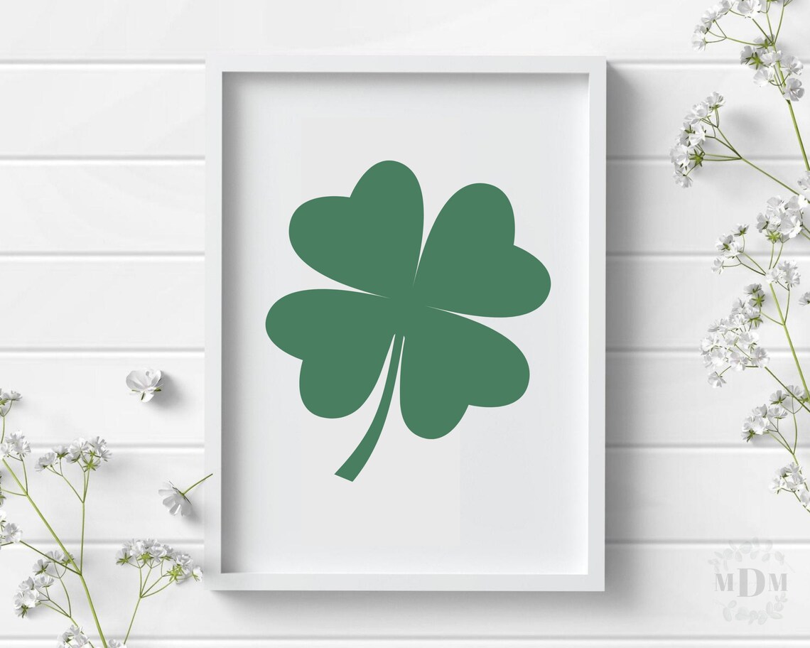 St. Patrick's Day Shamrock Farmhouse Art Print - Image 4