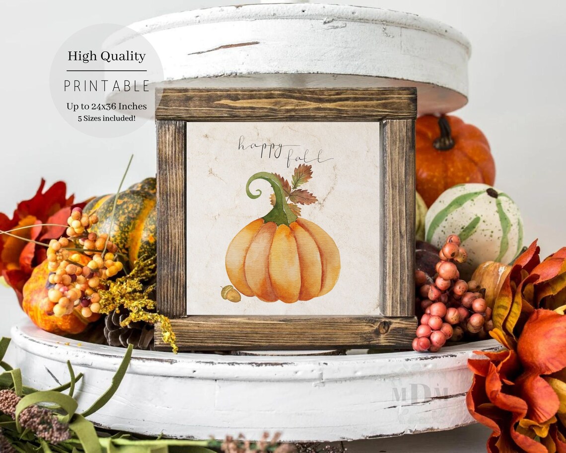 Happy Fall Quote, Modern Farmhouse Decor - Image 5