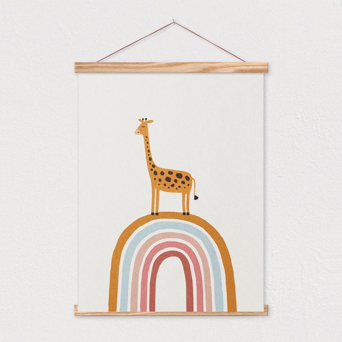 Giraffe Mid-Century Modern Art Print, Nursery Decor - Image 2