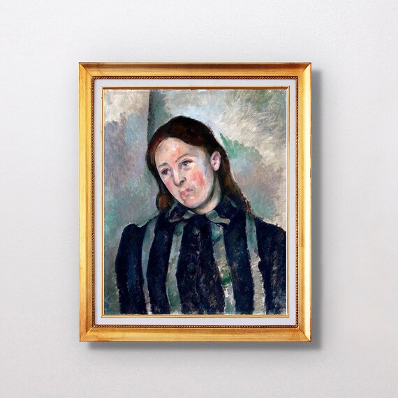 Paul Cezanne Portrait Of Madame Czanne 1890 Fine Art Glice Sku 0246