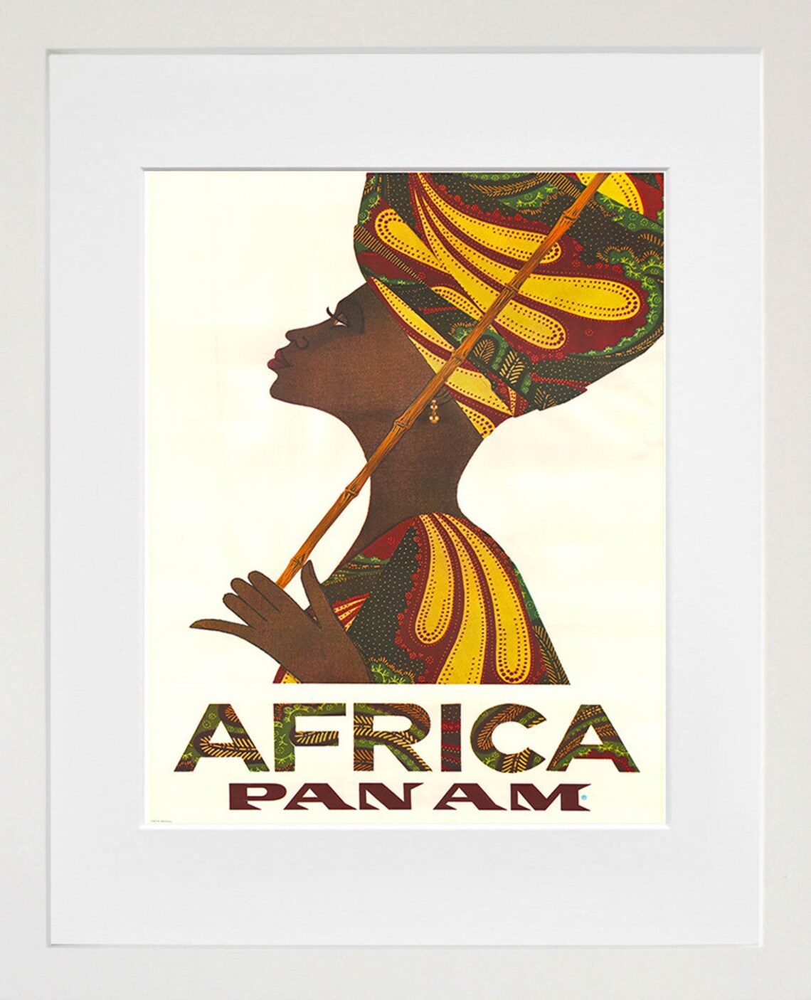 Africa Vintage Travel Poster, Home African Wall Decor