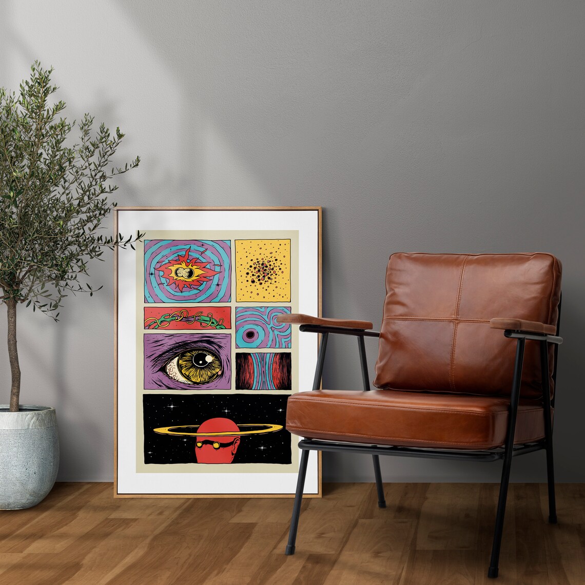 Vintage Retro Poster, Classic Room Decor Print - Image 3