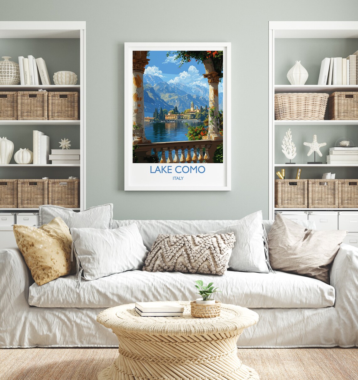Lake Como Travel Poster, Italy Italian Lakes Art Print - Image 2