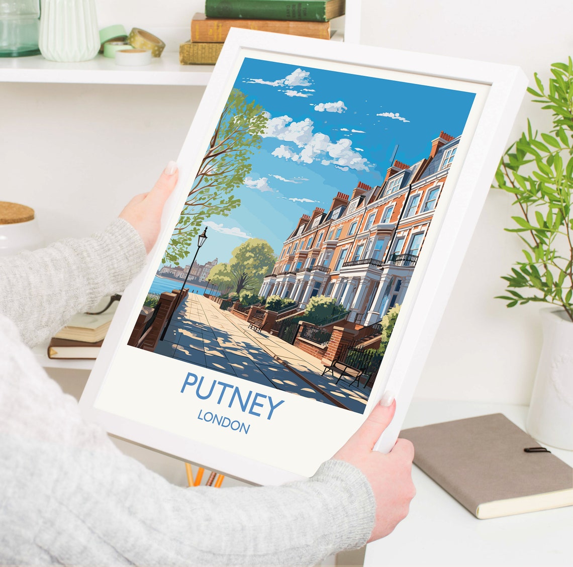 Putney Travel Poster, London Art Print - Image 5
