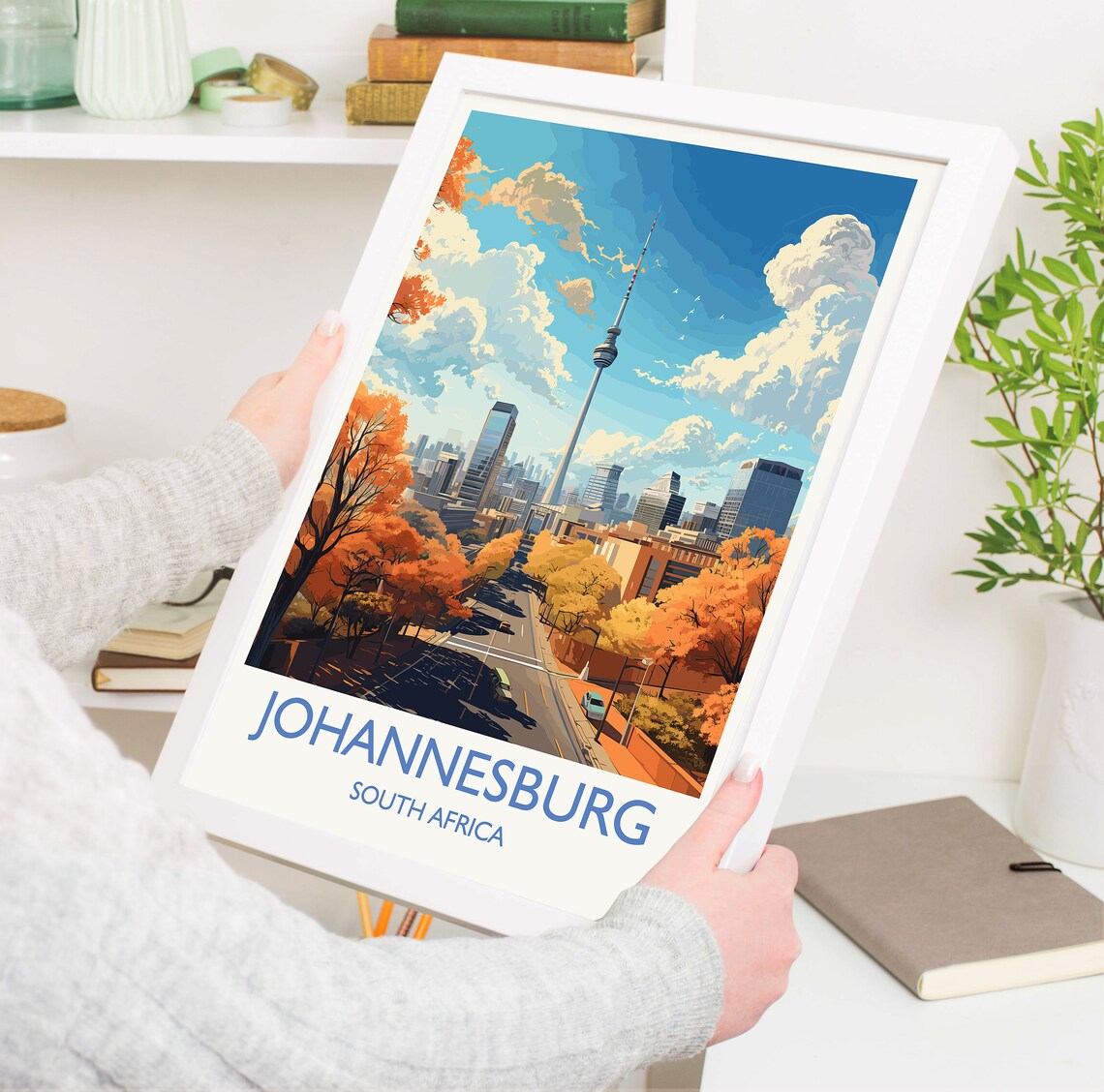 Johannesburg Travel Poster, South Africa Travel Art - Image 5