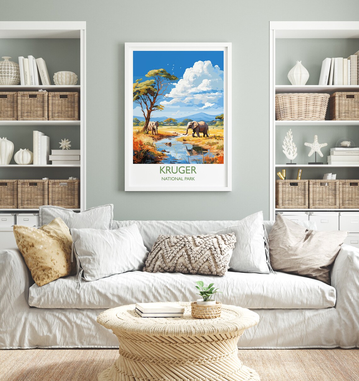 Kruger Travel Poster, South Africa Art Print - Image 4
